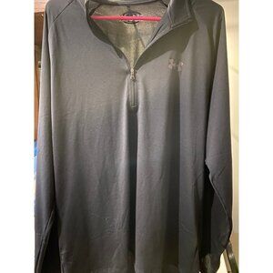 Under Armour Men's Tech 1/4 Zip Long-Sleeve T-Shirt - XL - Black